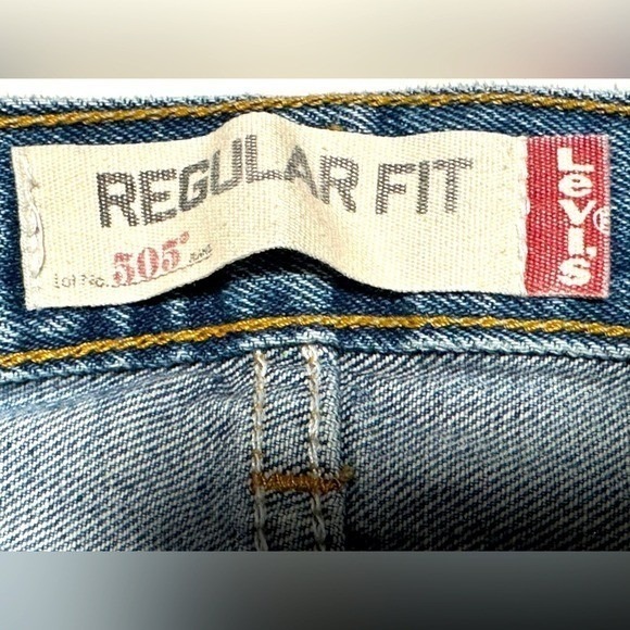 Levi's 505's, Relaxed Fit, Men's Blue Jeans,‎ 38 X 30 - Picture 5 of 8